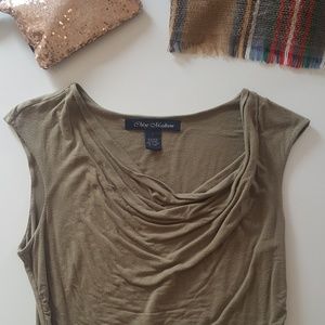 Chloe Madison taupe top L